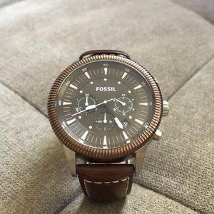 Fossil Chronograph Brown Dial Watch